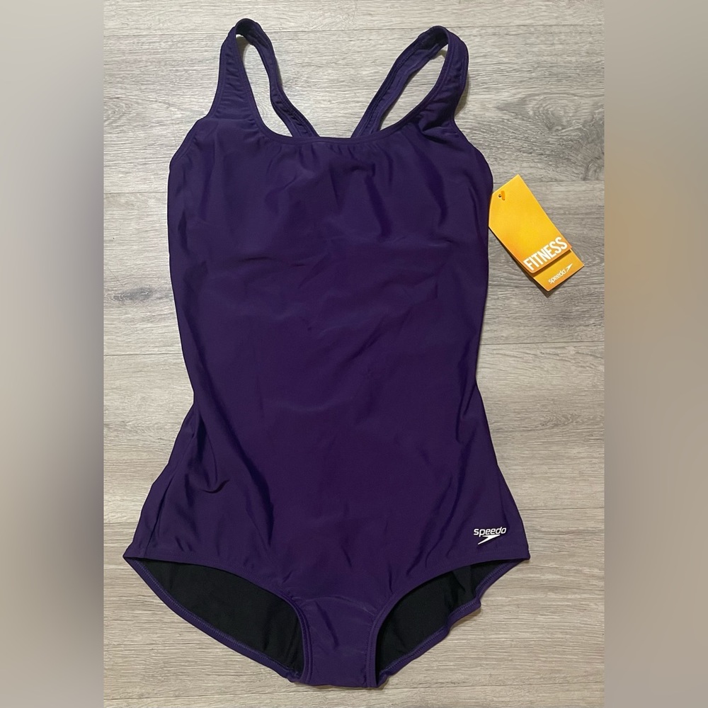 Speedo Women’s Size 14 Swim Suit One Piece Wild Berry Athletic 723603